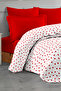 غطاء سرير مزدوج مبطن بتصميم قلب 195 × 230 سم - 3
