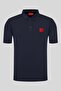 Navy Blue Men's Polo T-shirt - 4