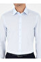 Light Blue Slim Fit 100% Cotton Shirt 50303006-Vr003 - 6