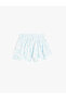 Elastic Waist Regular Fit Blue Girls Shorts 5Skg40052Aw