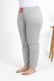 Women's cotton plus size bottom pajamas 27560 gray - 6