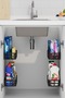 4-Piece Adhesive In-Cabinet Organizer, 4-Piece Bathroom Organizer, Shower Shelf Organizer Shampoo Holder