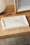قاعدة خرسانية مستطيلة أنيقة ومزخرفة ومجوهرات ومنظم وظيفي، هدايا تذكارية