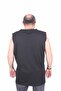 تي شيرت مطبوع بدون أكمام مقاس كبير Think Fast Run 25152 أسود - 3