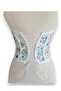 Floral Patterned Laced Corset Bustier - 4
