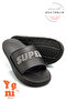 Super Eva Men's Slippers Beach Washroom Men's Slippers Lightweight Slippers Black White - 5