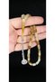 Cat's Eye Praying Beads Brown Color Capsule Cut T-336 - 3