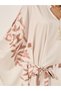 Printed Waist Tie-Up Kaftan with Tassel Detail - 4