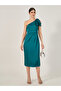 Satin Bow Detail Sleeveless Sheath Midi Dress - 3