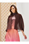Color Block Cape Sleeve Midi Dress - 3