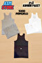 3-Piece Men's Cotton Combed Undershirt - Soft and Breathable - 3