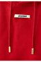 Gros Grain Hooded Sweatshirt - Dark Red - 4
