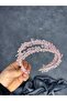 Sare Model Double Row Bridal and Henna Crown Hair Accessory - 5