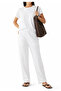Tapered Cut Pocket Pants - White - 2
