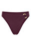 High Waist Shorts Bikini Bottom - Purple