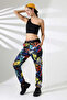 Women's Mixed Patterned Slim Street Style Sweatpants Ck 205 - 6