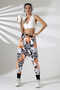 Women's Mixed Pattern Half Baggy Street Style Sweatpants Jp 700