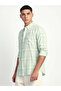 Men's Regular Fit Cotton Shirt Green Long Sleeves Casual & Formal Soft Fabric - 4