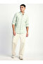 Men's Regular Fit Cotton Shirt Green Long Sleeves Casual & Formal Soft Fabric - 6