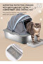Stainless Steel Cat Litter Box Anti-Splash Cloth Cover - 4