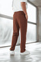 Lightweight and Breathable Cotton Relaxed Fit Baggy Men's Pants - Coffee - 5