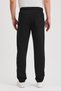 Gray-Dark Blue Men's Zippered Pocketed Embroidery Detailed Straight Leg Relaxed Fit Casual 2-Piece Sweatpants - 6