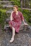 Button Detail V-Neck Short Sleeve Summer Dress
