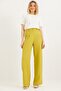 High Waist Wide Leg Palazzo Trousers Green - 2