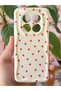 Redmi Note 14 Pro 4G/5G Case Camera Protected Wave Edge Red Heart Pattern Silicone Cover - 3