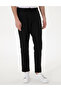 Black Carrot Fit Linen Elastic Waist Drawstring Canvas Pants 50301811-Vr046 - 2