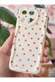 Realme 11 4g Case Camera Protected Wave Edge Red Heart Pattern Silicone Cover - 4