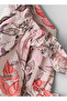 Girls Pink Floral Ruffled Top - 3