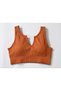 Womens U Back Sports Bra - Padded Low Impact Workout Yoga Bra with Removable Built in Bra - 3