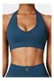 Womens Open Back Sports Bra - Padded Low Impact Workout Yoga Bra with Removable Built in Bra - 4