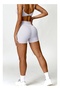 Womens High Waist Contour Seamless Workout Sport Yoga Shorts Tummy Control With Pockets. - 5
