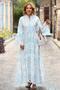 Blue Hürrem Scalloped Lined Dress - 2