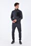 Slimfit Men's Ribbed Leg Anthracite Trousers - 5