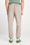 Regular Fit Regular Cut Ribbed Leg Cotton Gray Jogger Trousers - 4