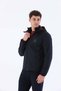 Regular Men's Hooded Navy Blue- Jacket - 3