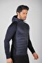 سترة SlimFit للرجال بغطاء رأس باللون الأزرق الداكن - 4