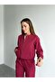 Women's Zippered Jacket Pants Bottom-Top Fuchsia Set - 6