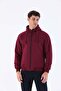 Comfort Men's Hooded Claret Red Tracksuit Top