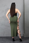 Long Maxi Skirt Cord Lacing Shape Apply to Dress Tops - 8