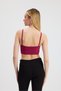 Burgundy Front Cross Detail Bustier 3002 - 5