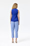 Buttoned V-Cut Sleeveless Vest Sax - 5