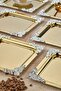 6-Piece Metal Decorative Special Design Presentation, Promise Tray Set, Catering Presentation Serving Tray Set - 3
