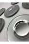12-Piece Gold and Silver Stainless Steel Tea Plate Set Pasct01 - 5