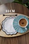 6 Pieces of Linen Fabric Leaf Pattern Embroidered Coffee Side Cocktail Napkin & Coaster - 2