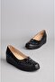 SEÇ N106 Genuine Leather LEATHER PLATFORM HEEL WOMEN'S SHOES BLACK - 4