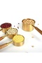 4 Size Measuring Spoon Set with Wooden Handle and Stainless Steel Scale - 2